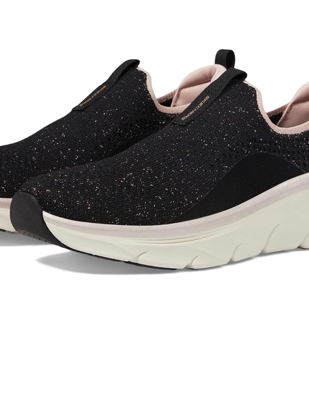 Skechers Womens D'lux Walker 2.0-Sparkle Fore 7.5